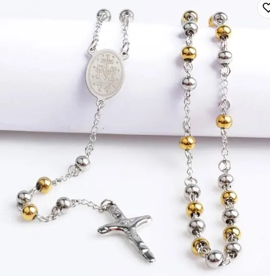 Summer Beach Fashion Rosary Jewelry Cactus Pendant Beaded Boho Double Layered Necklace