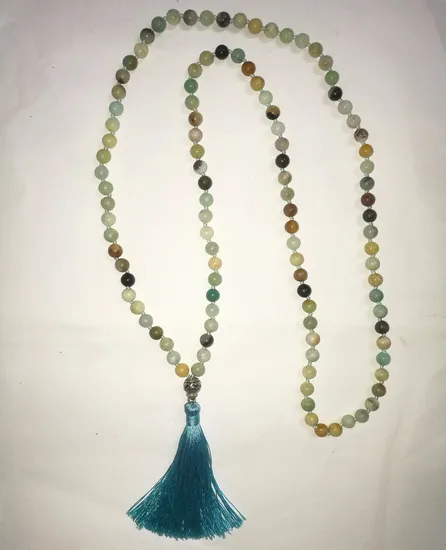 Semi Precious Stone Gemstone Muslim Rosary Power Amazonite Bead Necklace