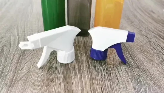 All Plastic Mist Pump Spray Trigger Sprayer 38/400 Trigger Sprayer Rosary Sprayer Trigger Blue Screw Cap Carton Box Customized 