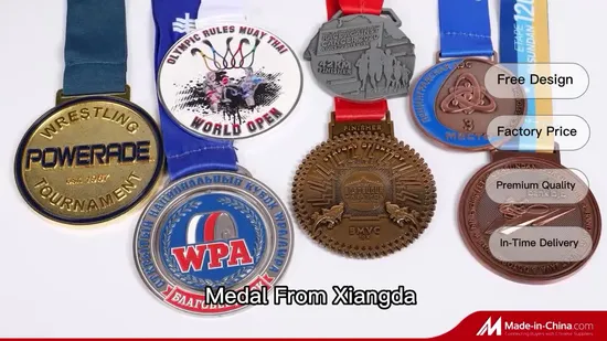 Sports Medal Factory Wholesale Trophy Custom Logo St Joseph Sculpture Jiu Jitsu Gold Medallion Karate Souvenir Antique Medal for Award 