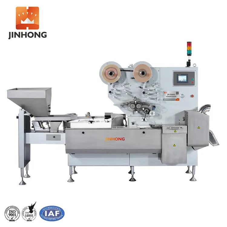 Jh High Speed Mini Flow Pack Machine Pillow Packing Machine Sealing Packing Machine for Small Chewing Gum